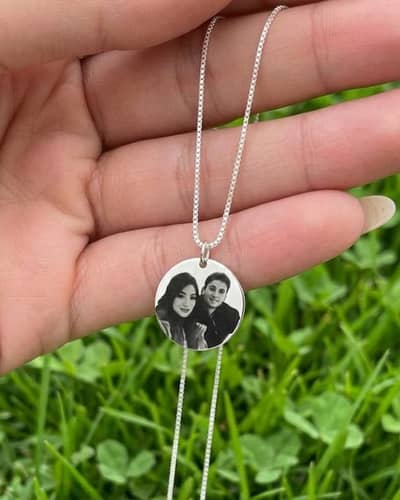 Customized photo printed Necklace and keychain