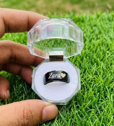 Customize Ring and heart necklace for couples
