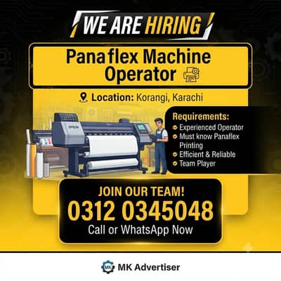 Machine operator | Panaflex