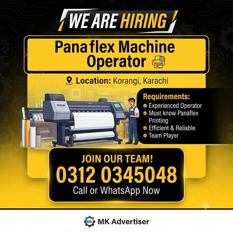Machine operator | Panaflex 0