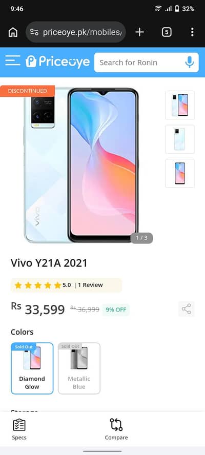Vivo Y21A 2021