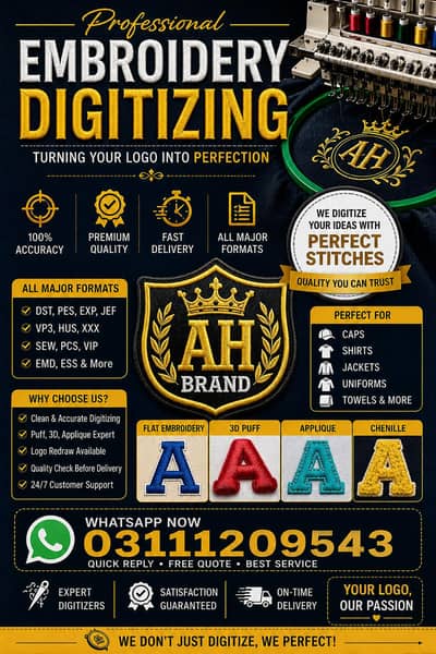 embroidery digitizing