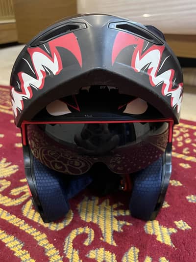 Vector Full Face Helmet Size M-Good Condition Black/Red
