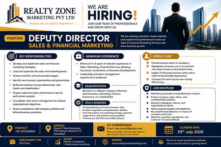Deputy Director / Assistant Director Sale and Financial Marketing