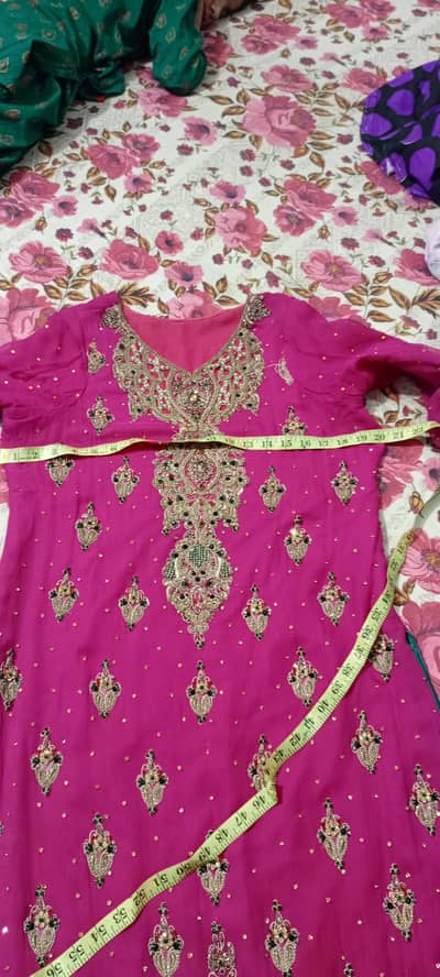 shirt duppata shiffon stuff with plain silk lehnga