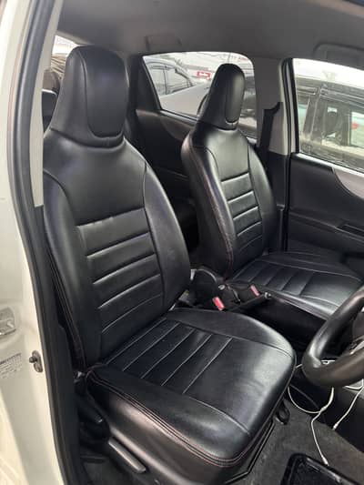 Toyota vitz spider shape black seats cover
