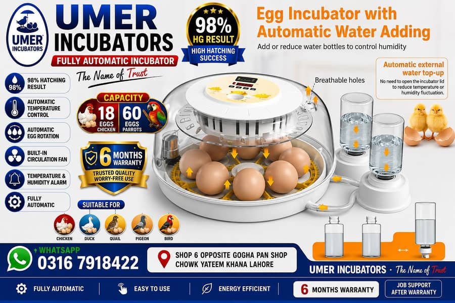 Automatic Egg Incubator | Egg Hatching Machine | Incubator | Brooder 5