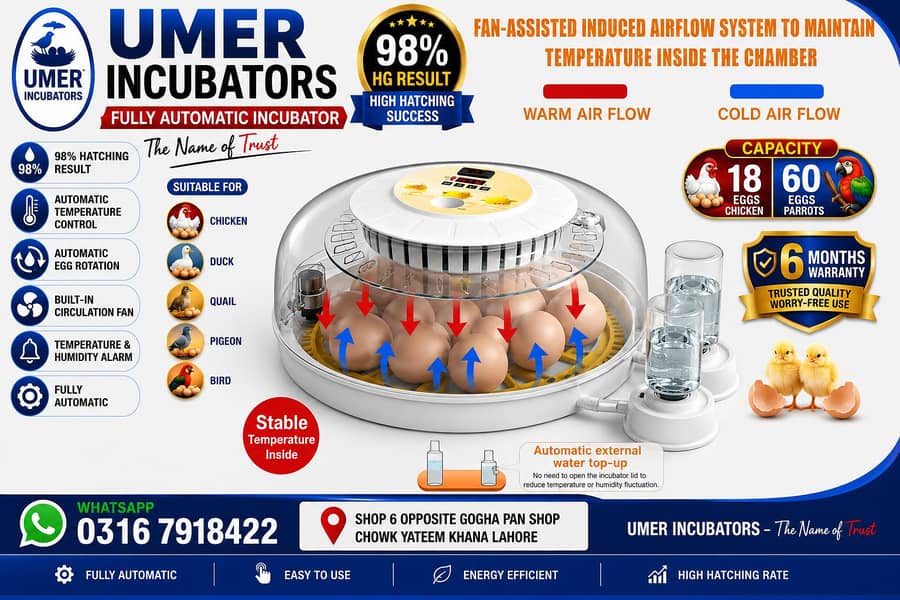 Automatic Egg Incubator | Egg Hatching Machine | Incubator | Brooder 6
