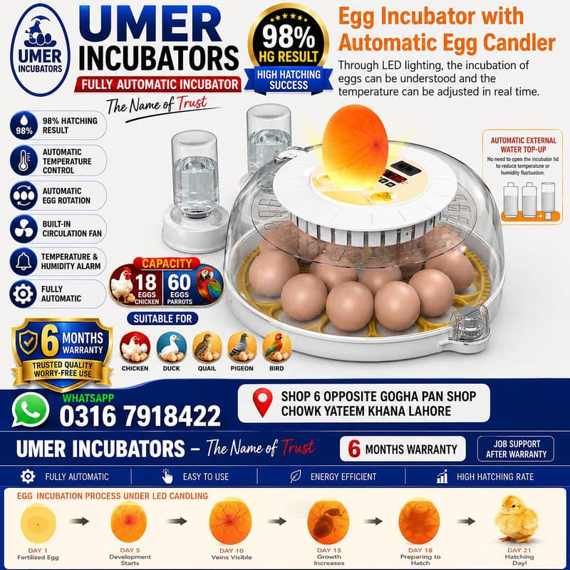 Automatic Egg Incubator | Egg Hatching Machine | Incubator | Brooder 8