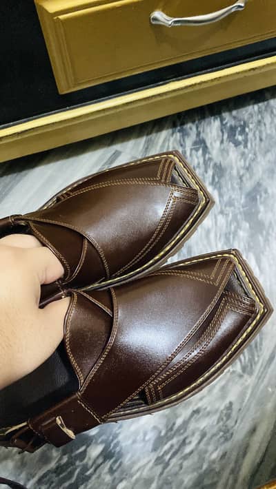 Handmade Premium Quality 100%OriginalCow Leathermade Pashawari Chappal