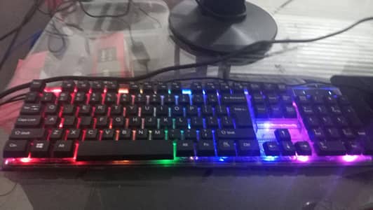 Used RGB Gaming Keyboard –Crystal Transparent Design