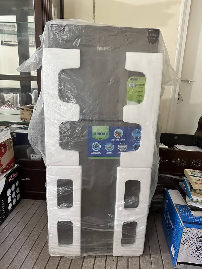 Orient fridge, double door fridge, 260 liter, new fridge, radiant grey 1