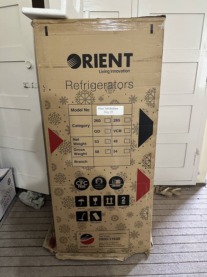 Orient fridge, double door fridge, 260 liter, new fridge, radiant grey 4