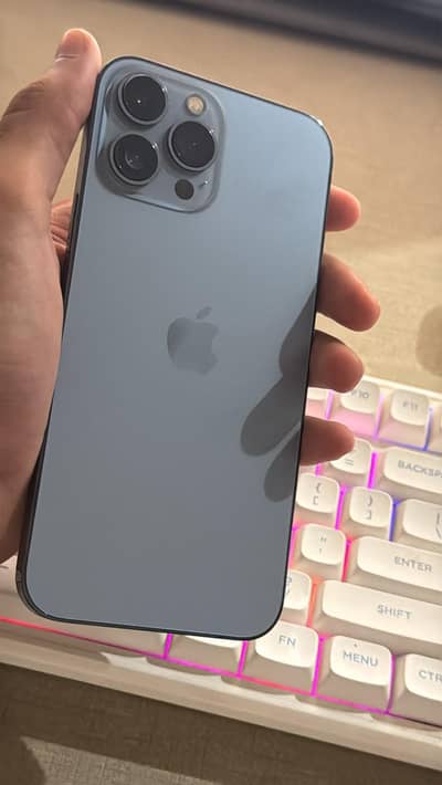 iPhone 13 Pro Max Sierra Blue - 128GB Non-PTA Water Pack
