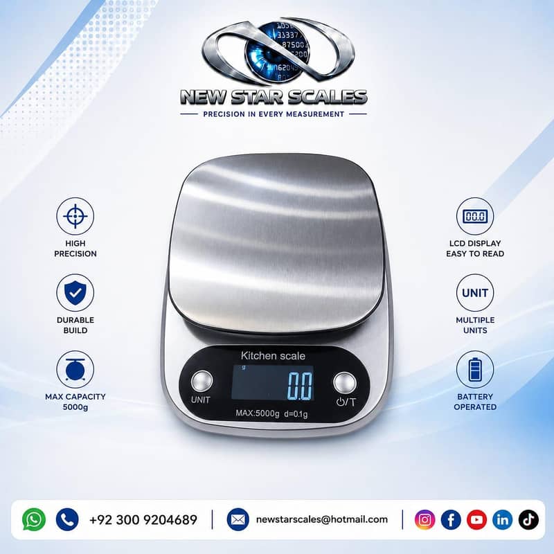 digital kitchen scale 0