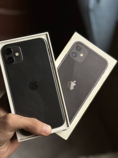 Iphone 11 black colour all ok with box and original cable 84% health