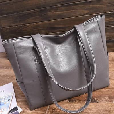 black leather tote bag for women large capacity shoulder crossbody
