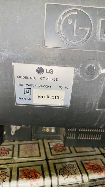 Urgent Sale-LG 20 Inch CRT Color TV (Model CT-20K40E)