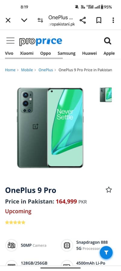 One Plus 9 Pro