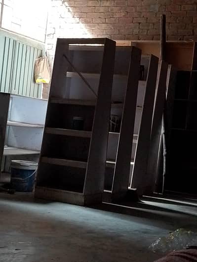 shop counter and rack