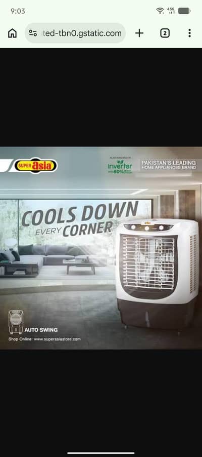 Brand New super Asia room cooler ECM 6500 PLUS