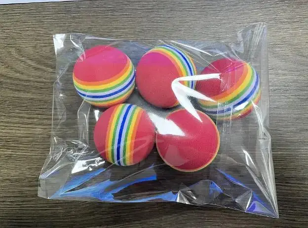 Rainbow toy cat ball — photo 7