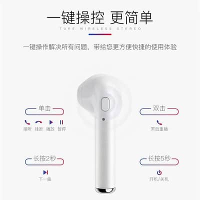 Bluetooth Headset I7S Tws Charging Compartment White