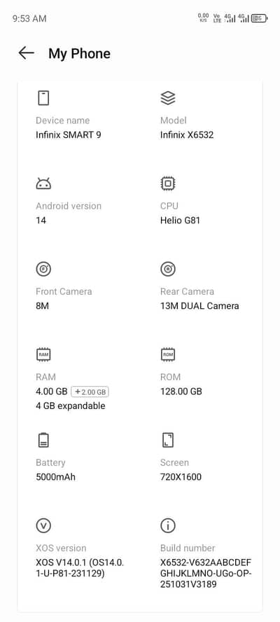Infinix Smart 9