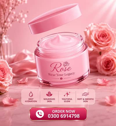 Rose Wear Your Lagecy Moisturizing face cream Deep hydration and soft