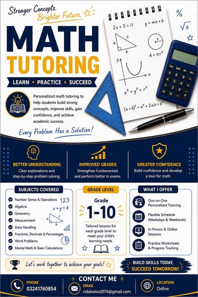 Expert Mathematics Tutor Available