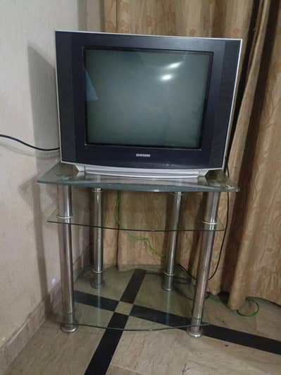 running TV and portable trolley