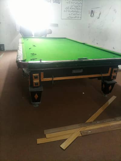 2 Snooker Table 6/12 wood cushan 2inch solid marbal