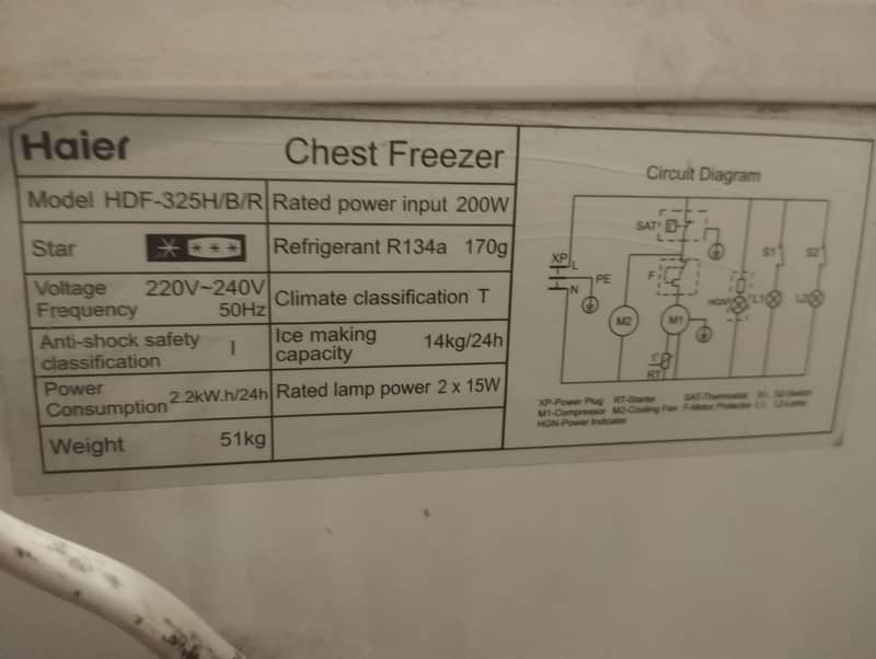 HAIER deepfreezar 2