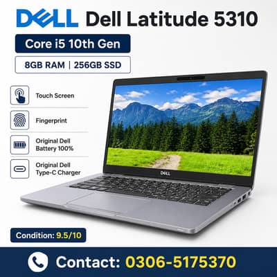 Dell Latitude 5310 Core i5 10th Gen | Touch Screen | 8GB/256GB