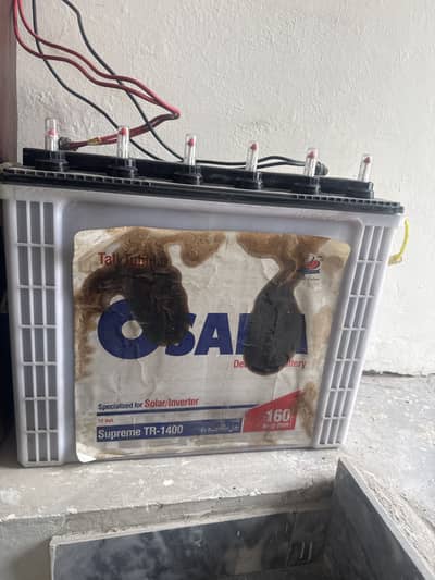 Used working Osaka Tabular battery 12v 160 AH Supreme TR-1400