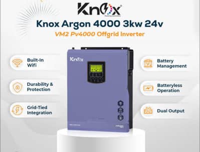 knox argon 4000 3kw solar inverter 3000w pv4000