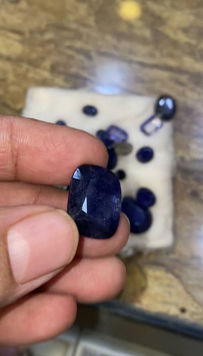 100% Original Austrailian Blue Sapphires (Neelum) in different weight