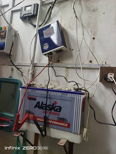 Alaska battery 150 5 month warranty remaining 17 plate  2 solar panel