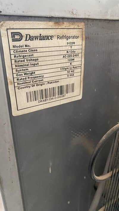 Dawlance 9122M Refrigerator for Sale | Excellent Working Condition