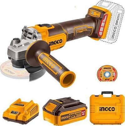 Ingco Cordless Lithium-Ion angle grinder Brushless Motor