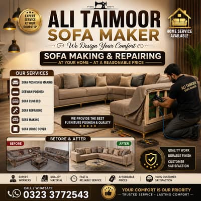sofa repair/ fabric change/ Seat repairing/sofa for sale/sofa poshish