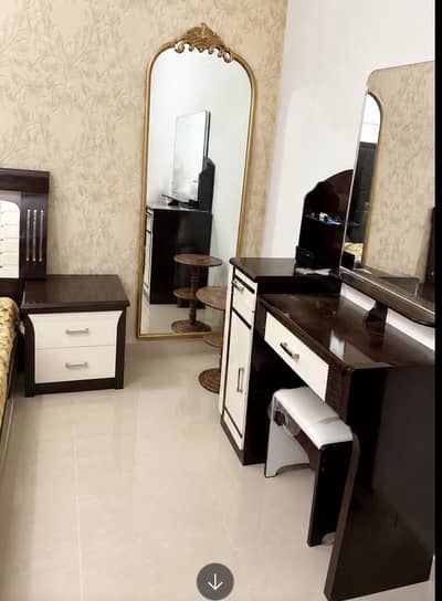 Dressing table with stool
