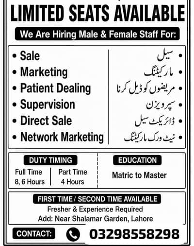 Online marketing &Patients service