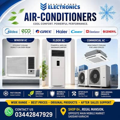 Air Conditioners | Window, Floor & Commercial AC Available