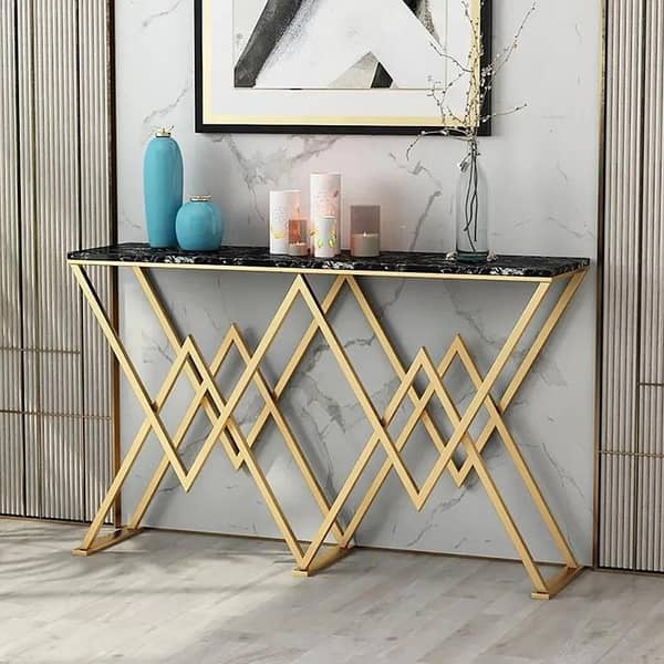 W Model Based Console Table Modern Design Elegant Look Design