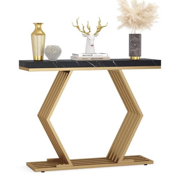 Tribe designs Console Table Modern Gold Paint Finish