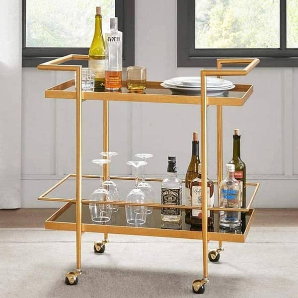 A modern tea trolley created for easy movement and attractive presentation of tea, cups, kettles, and refreshments in any setting