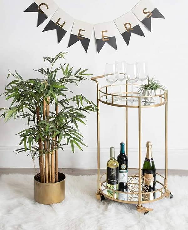 A durable and stylish tea trolley created to enhance tea service  cleanliness, organization, and visual appeal in all serving areas
