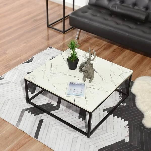**“Elegant and Modern Square Center Table  Perfect for Living Rooms, Lounges, Offices, and Contemporary Interiors”**