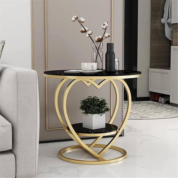 Modern Industrial Style Table with Wooden Marble Texture Top and Strong Metal Frame, Perfect for Urban Living Spaces